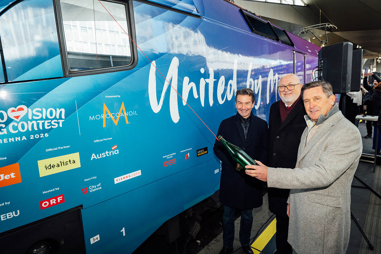 Loktaufe ESC_BM Hanke_GD Weißmann_CEO Matthä_c_OEBB_Willinger