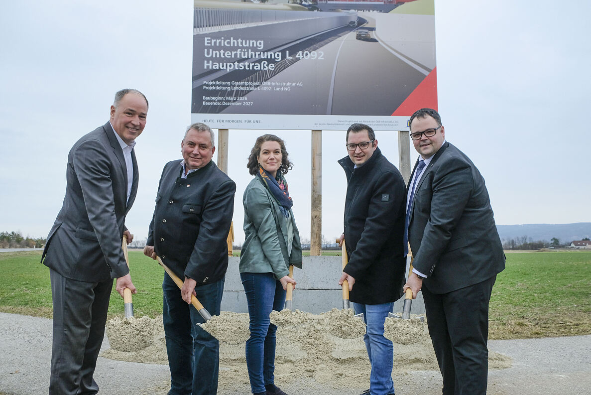 Lanzenkirchen Spatenstich Unterführung