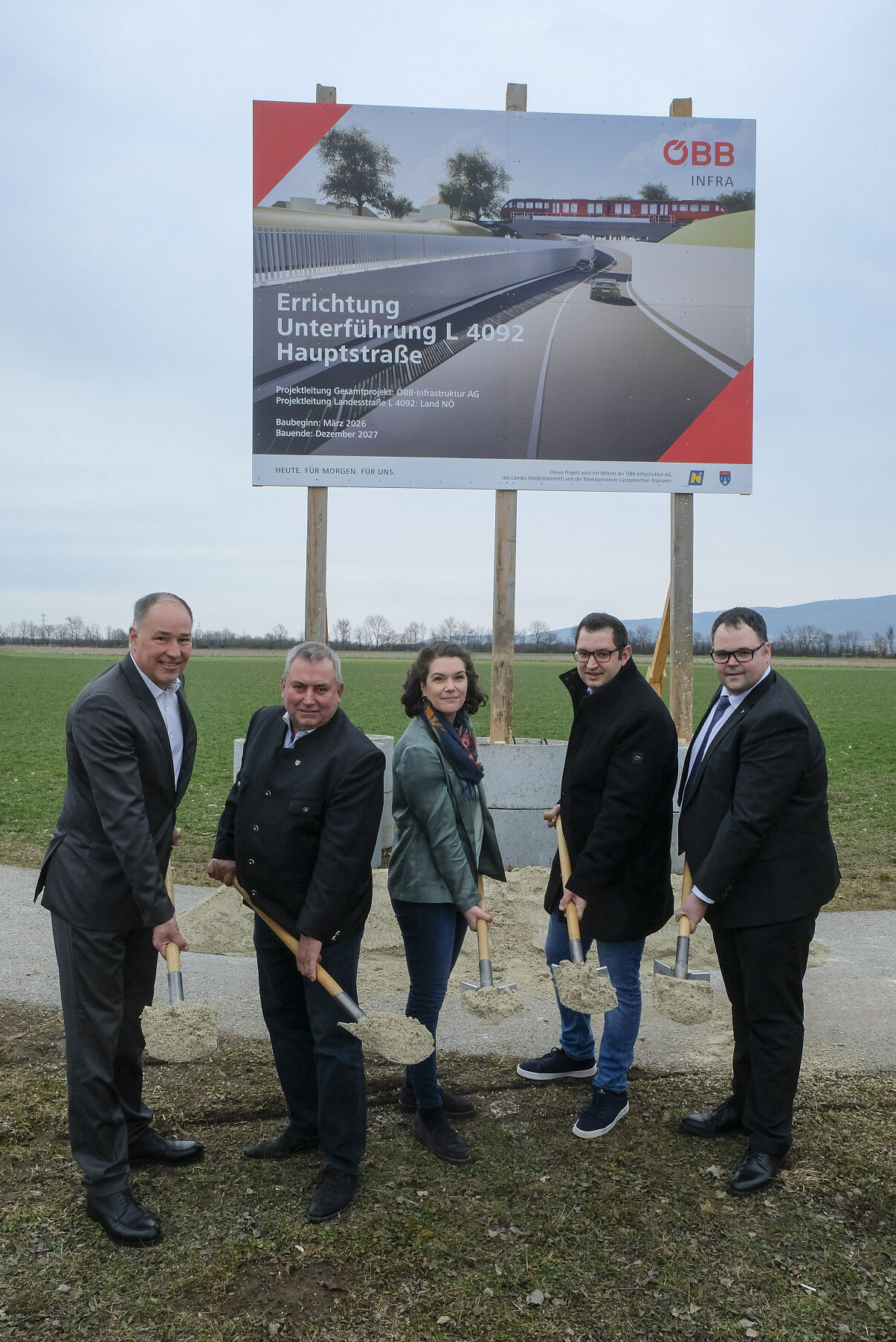 Lanzenkirchen Spatenstich Unterführung