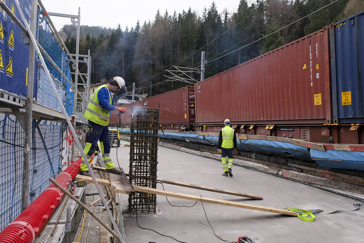 Semmering Bergstrecke Sanierungsarbeiten 