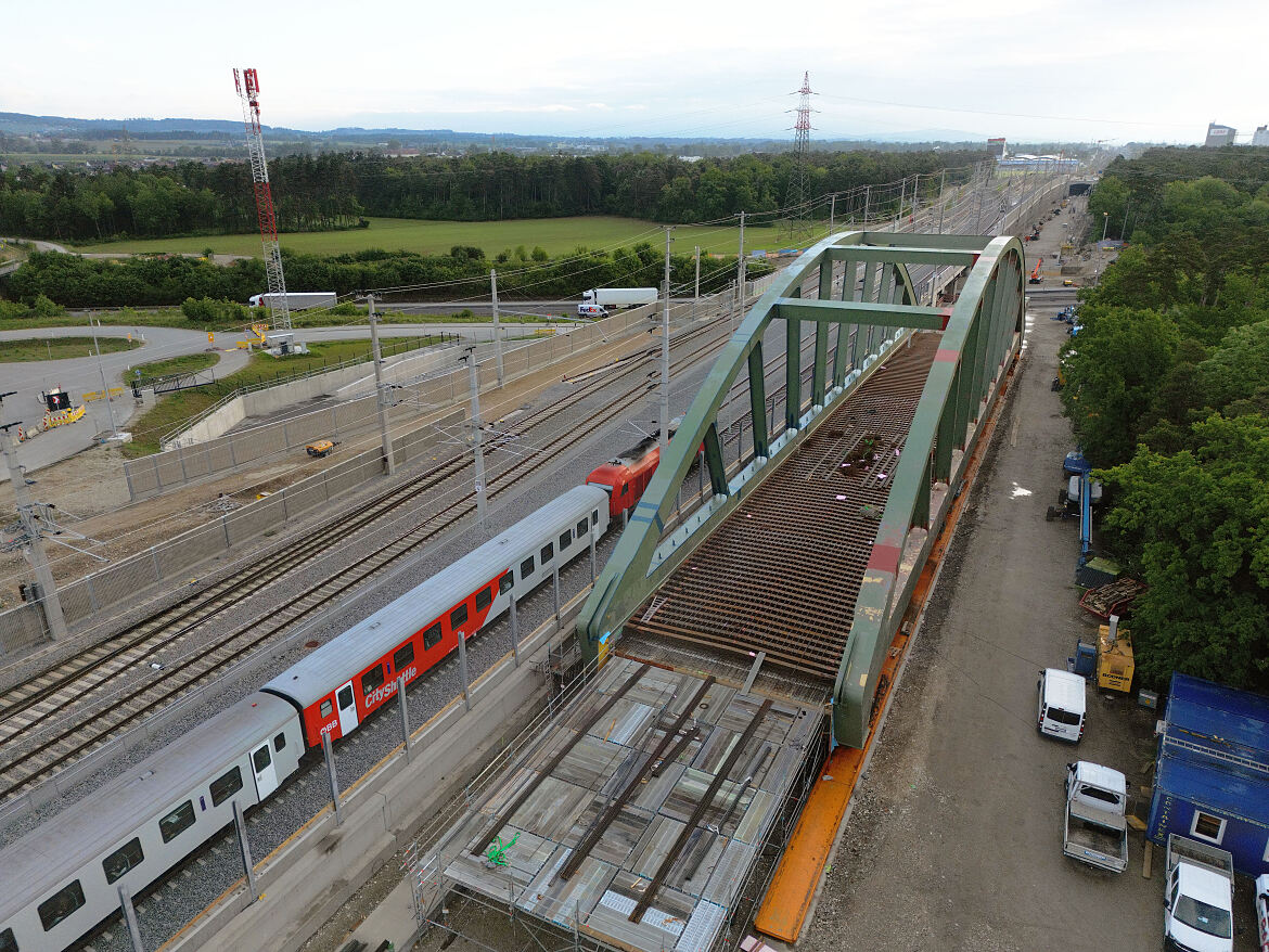 Brücke vor Einschub