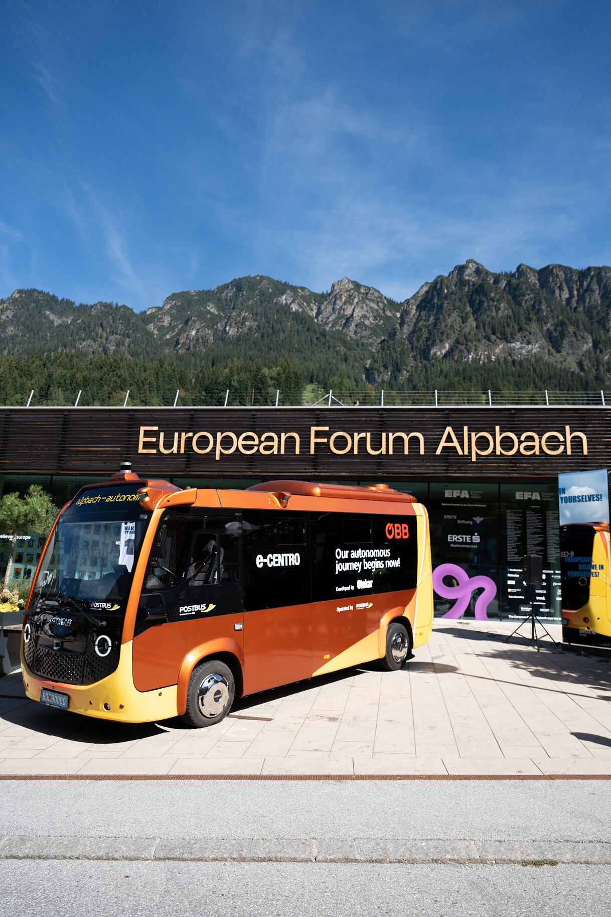 Autonomer Bus in Alpbach
