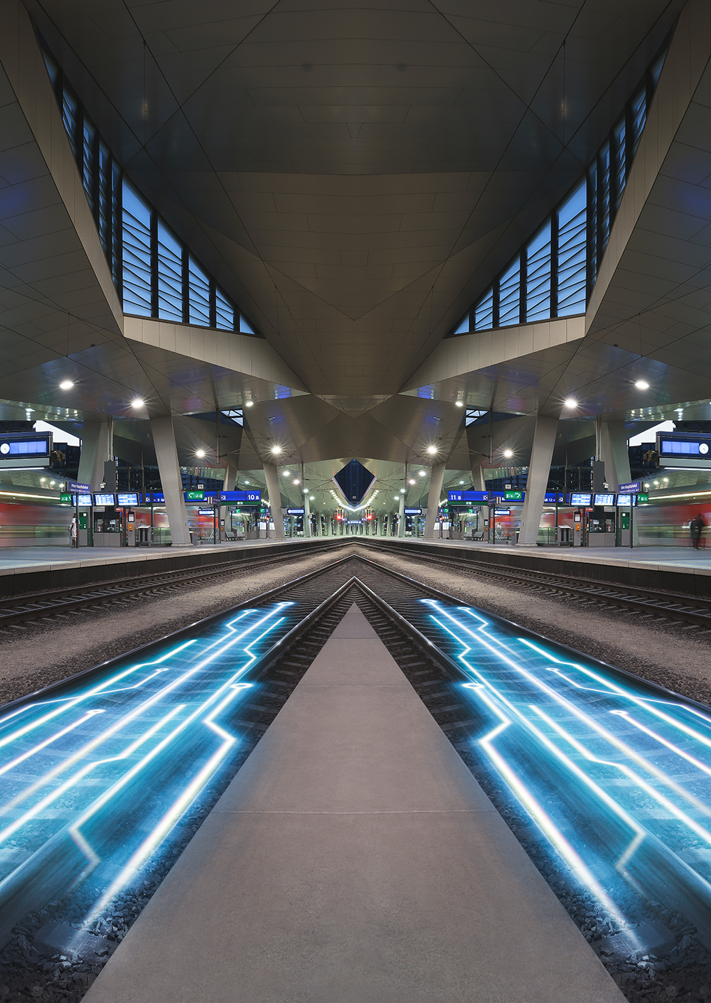 Digitalisierung Bahnhof