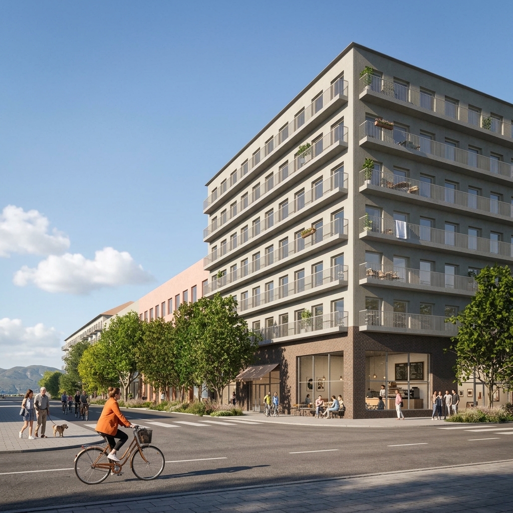 Visualisierung Villach Stadtquartier Westbahnhof