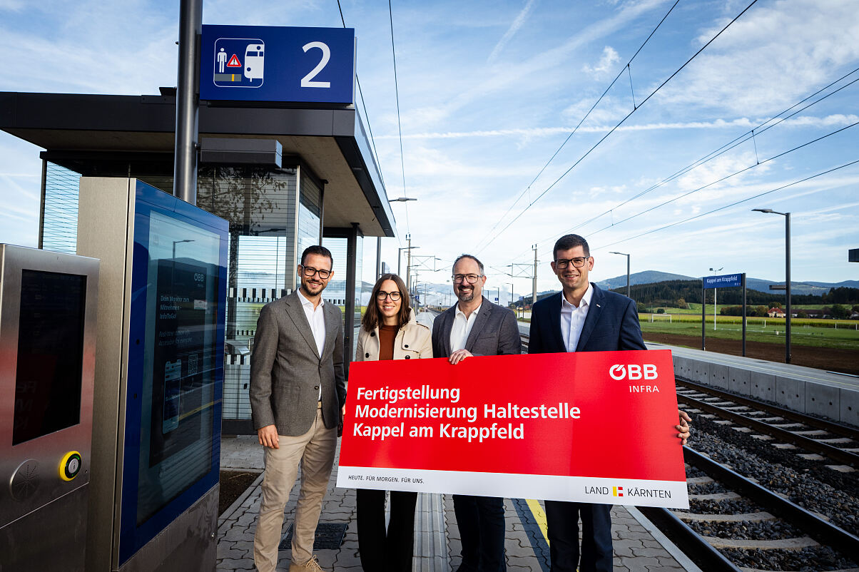 Fertigstellung Haltestelle Kappel am Krappfeld