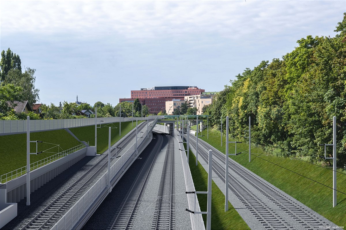 Visualisierung Wittmayerbrücke (c) ÖBB Ostertag Architects