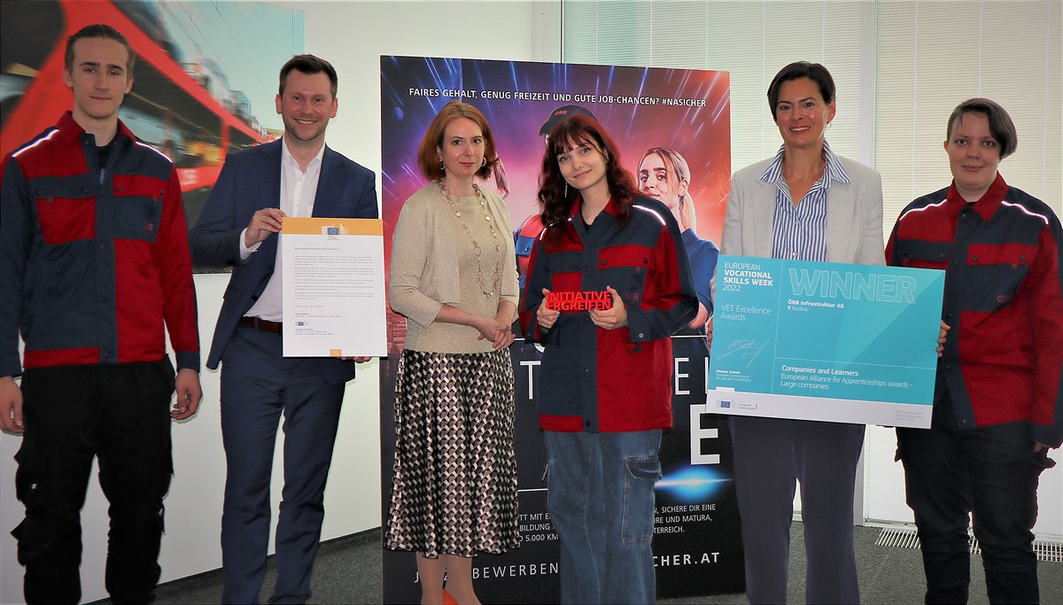 ÖBB_ÖBB mit internationalem Lehrlings-Award ausgezeichnet_©ÖBB-Olsacher_20220521