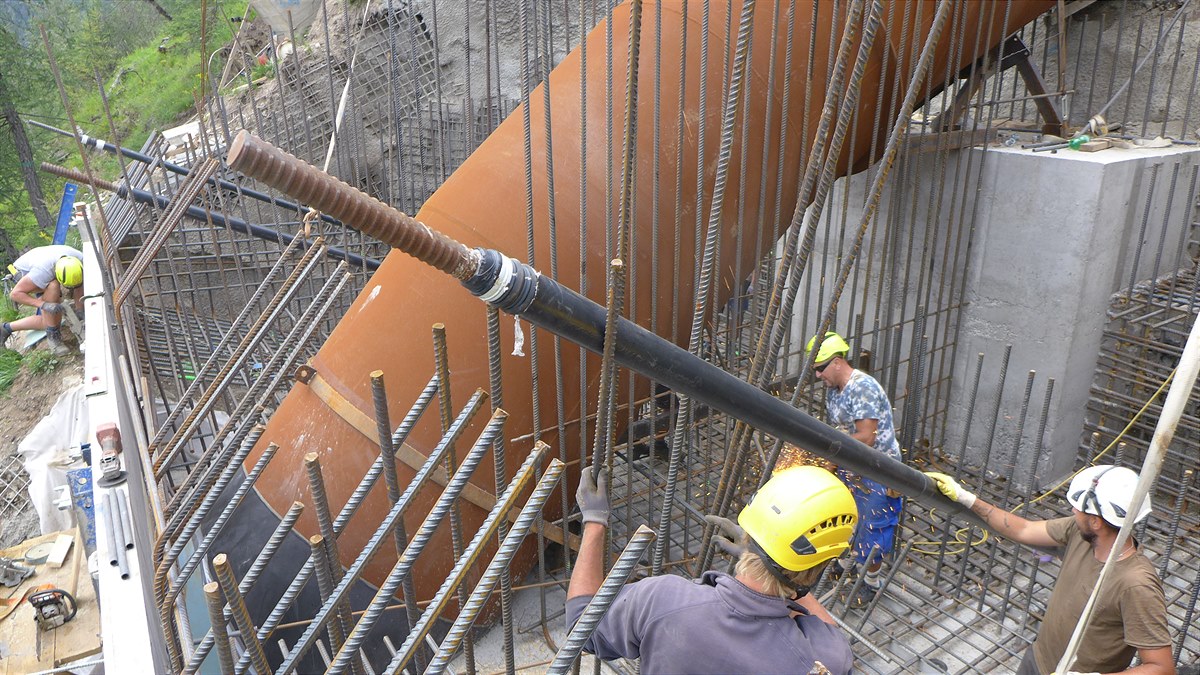 Bauarbeiten Kraftwerk Obervellach