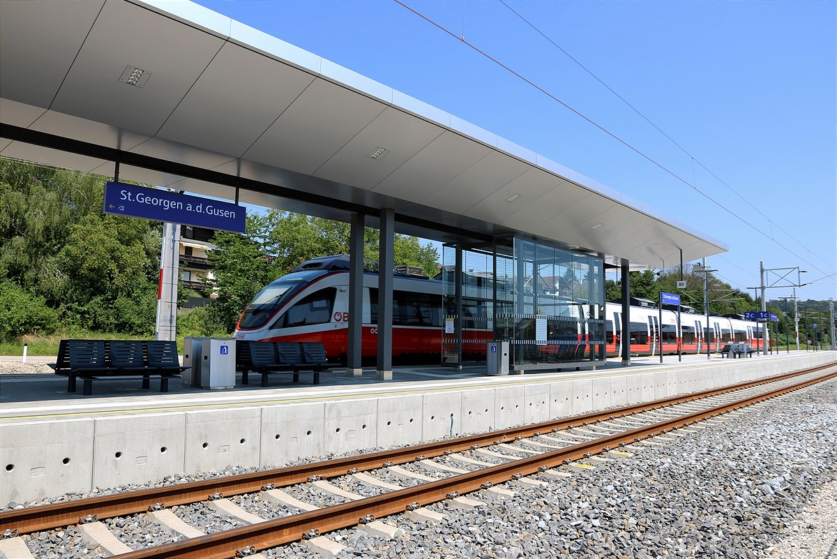 ÖBB_Bahnhof St. Georgen ad. Gusen mit Zug_©ÖBB-Zolles_20220818