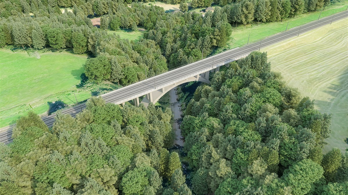 Visualisierung Zweigleisiger Ausbau Hinterstoder - Pießling-Vorderstoder