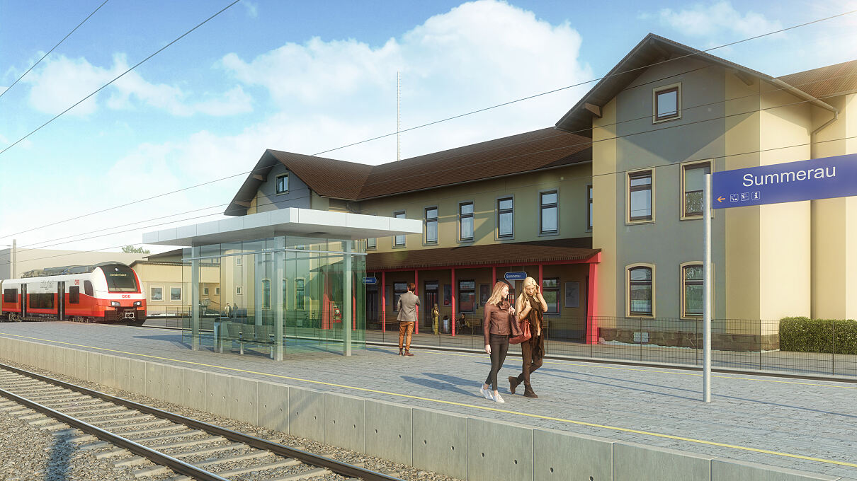 Visualisierung Bahnhof Summerau