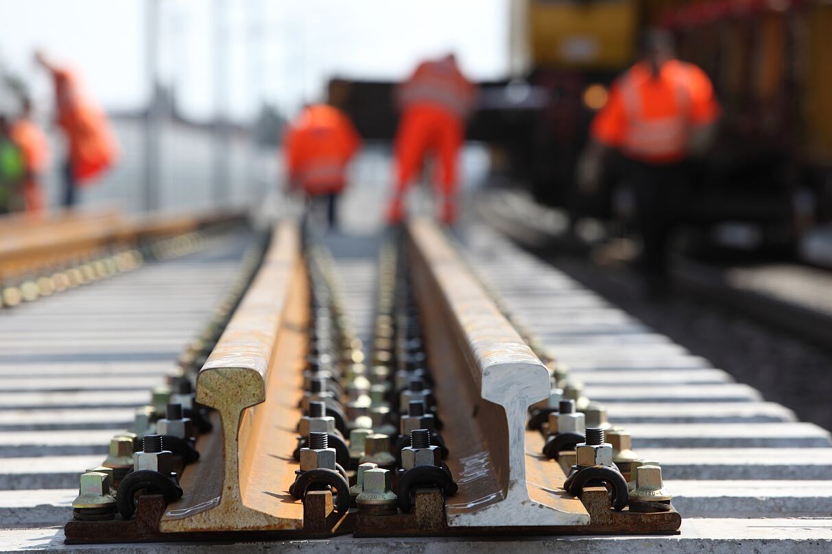 Bauarbeiten Bahnstrecke