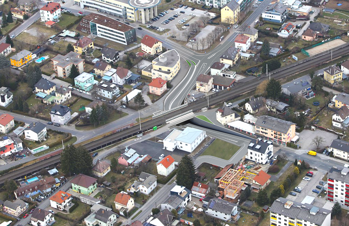 Baustart Unterführung Waidmannsdorf