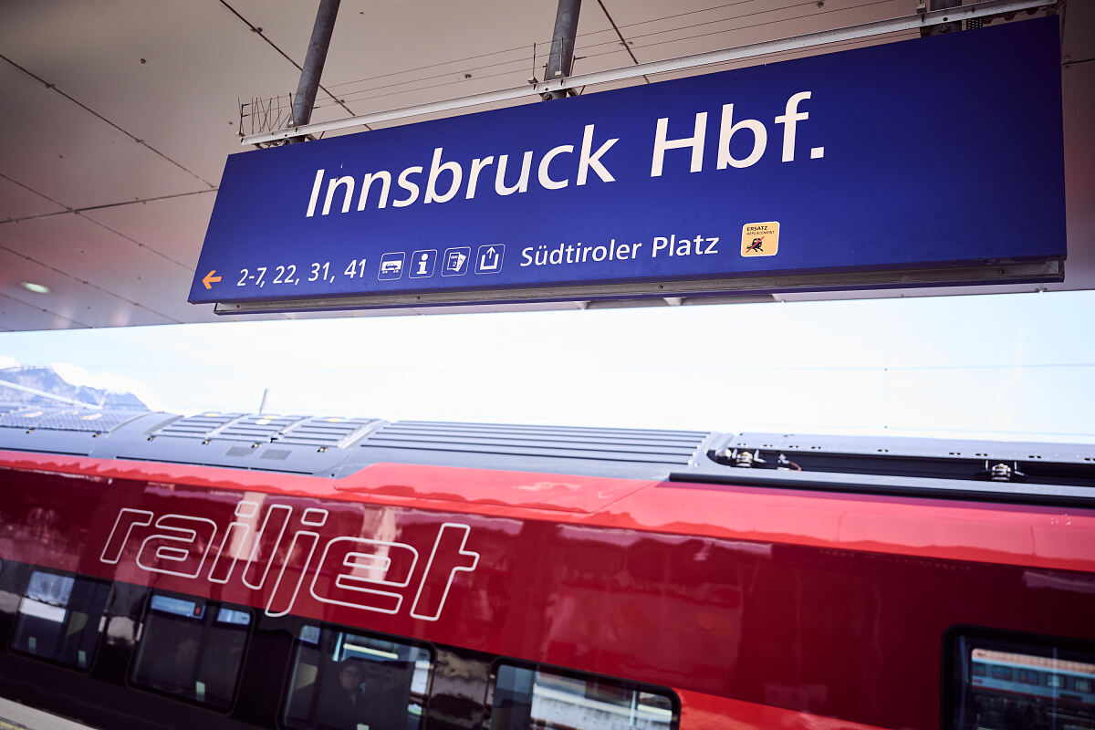 Premierenfahrt Railjet neue Generation - Innsbruck