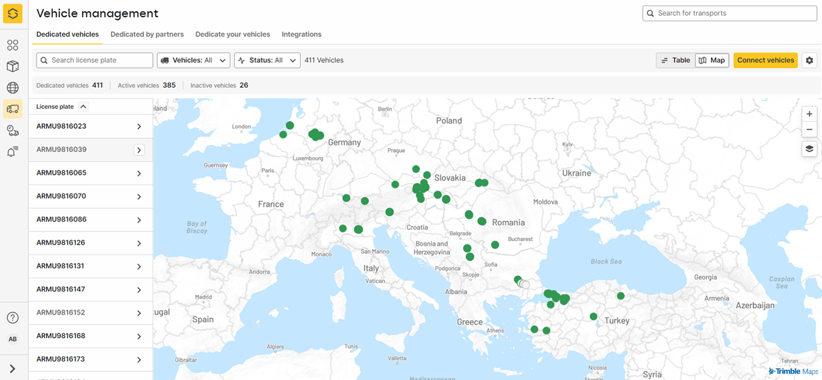 Tracking transporeon