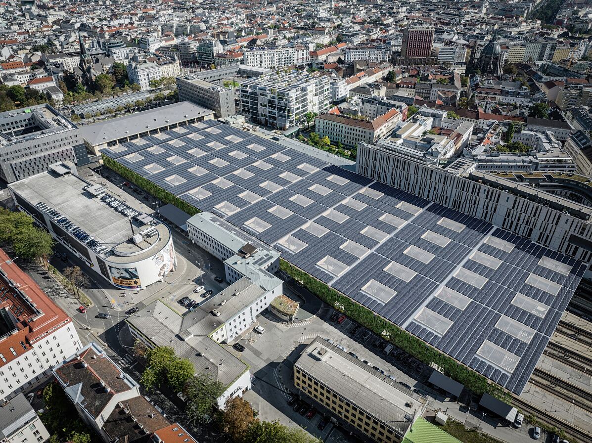 Visualisierung Solarkraftwerk Wien Westbahnhof