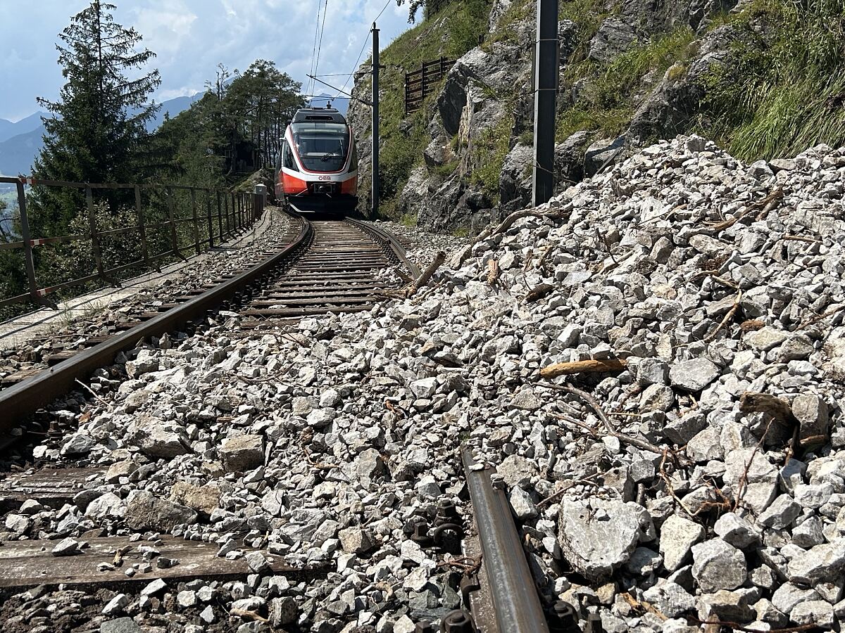 Murenabgang Karwendelbahn