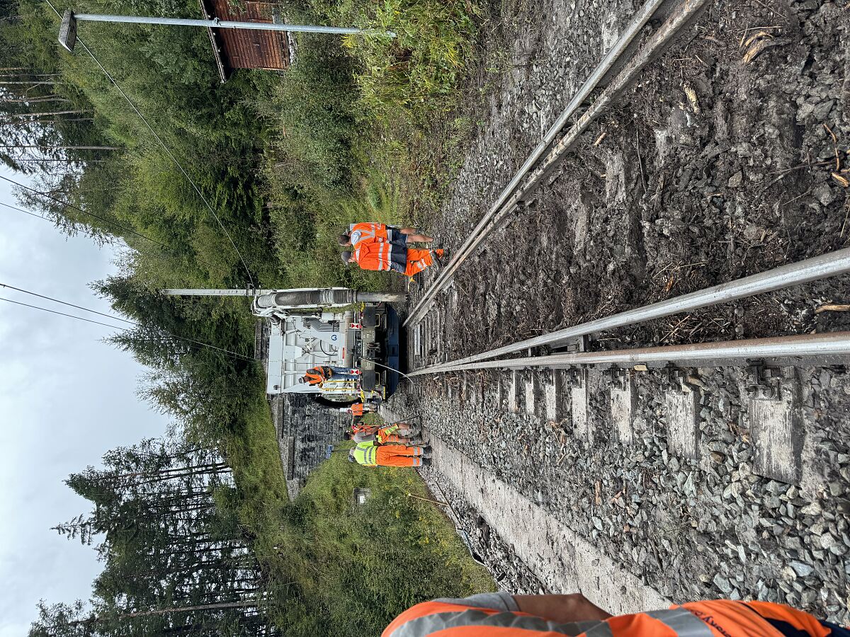 Aufräumarbeiten  Karwendelbahn