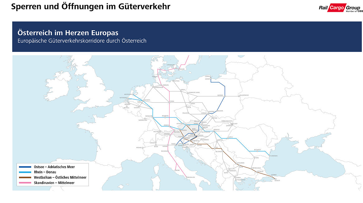 Österreich im Herzen Europas