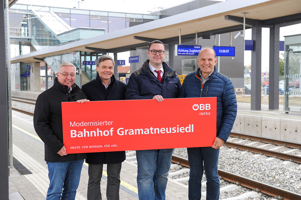 Umbau des Bahnhofs Gramatneusiedl abgeschlossen