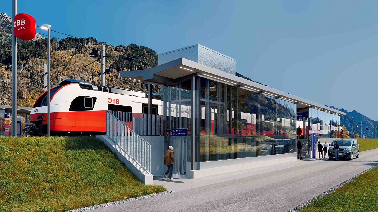 Visualisierung Bahnhof Dorfgastein