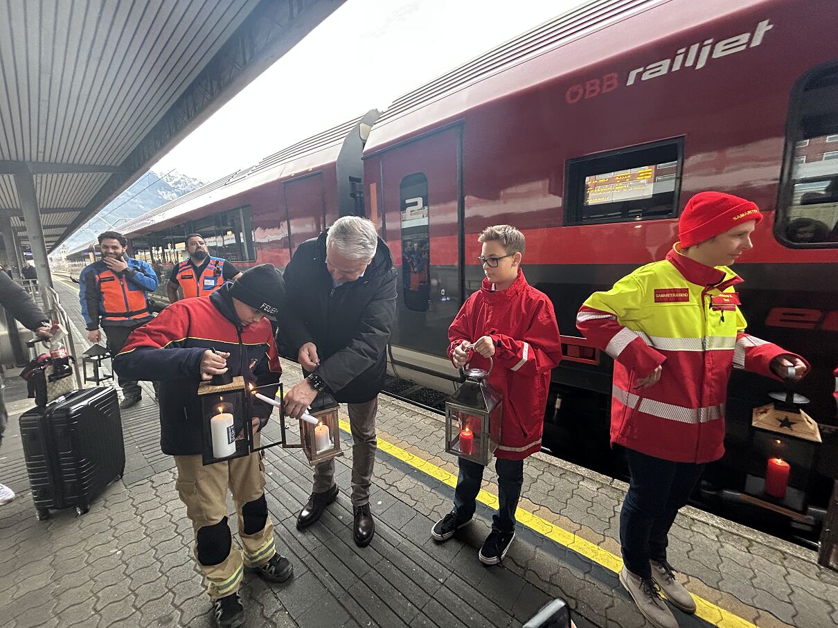 Friedenslicht in Innsbruck angekommen