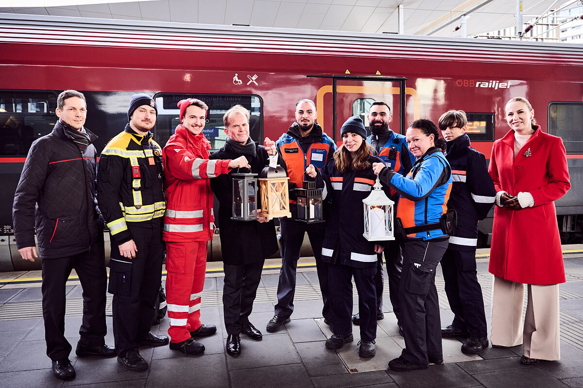 Ankunft Friedenslicht in Wien