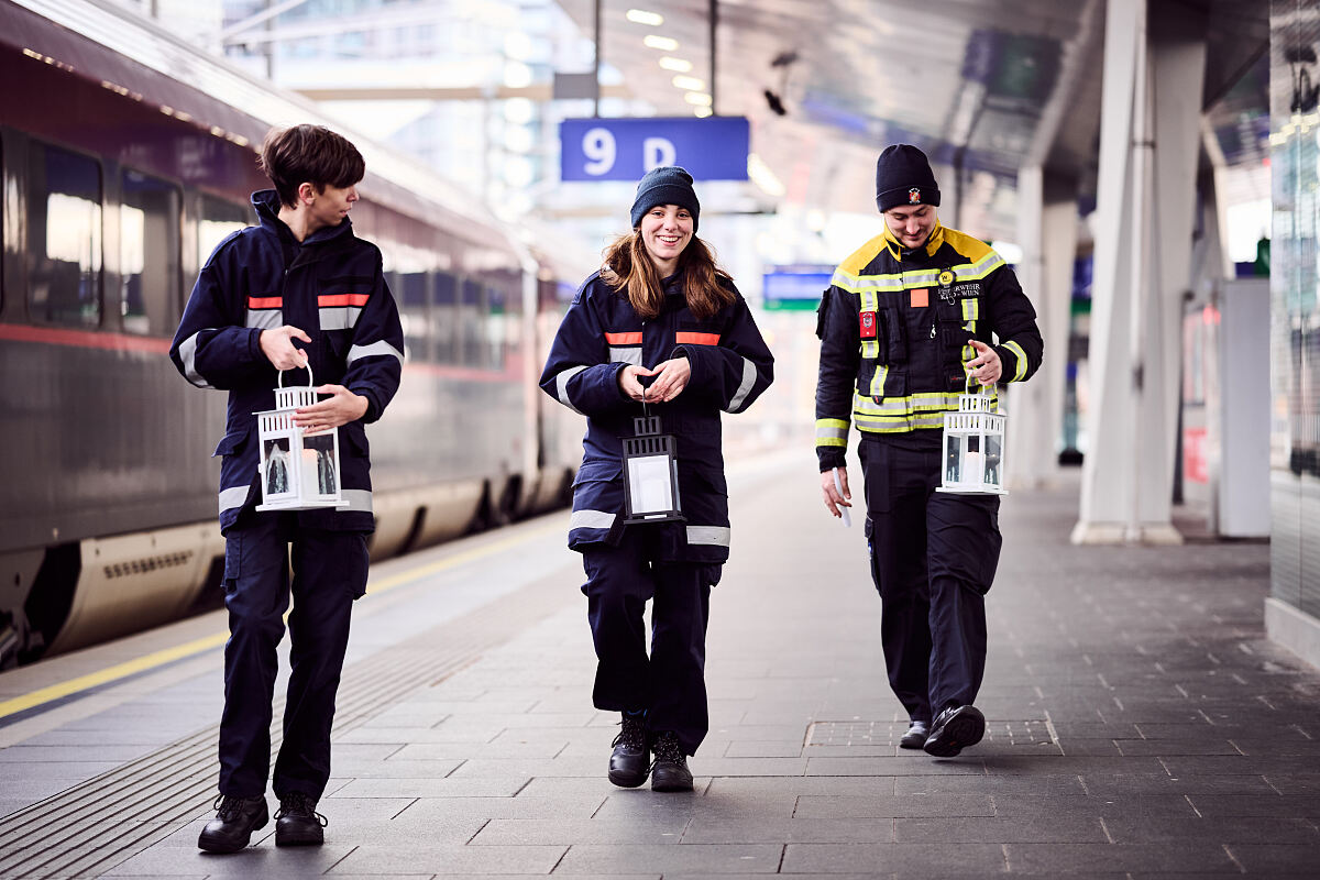 Ankunft Friedenslicht in Wien