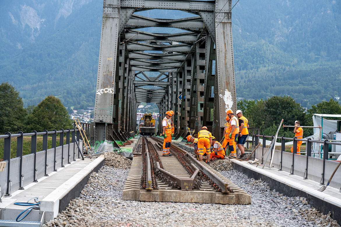 Gleisbauarbeiten Feldkirch - Buchs