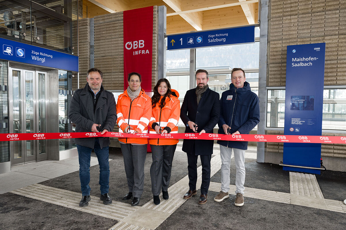 ÖBB: Haltestelle Maishofen-Saalbach bereit für Großereignis