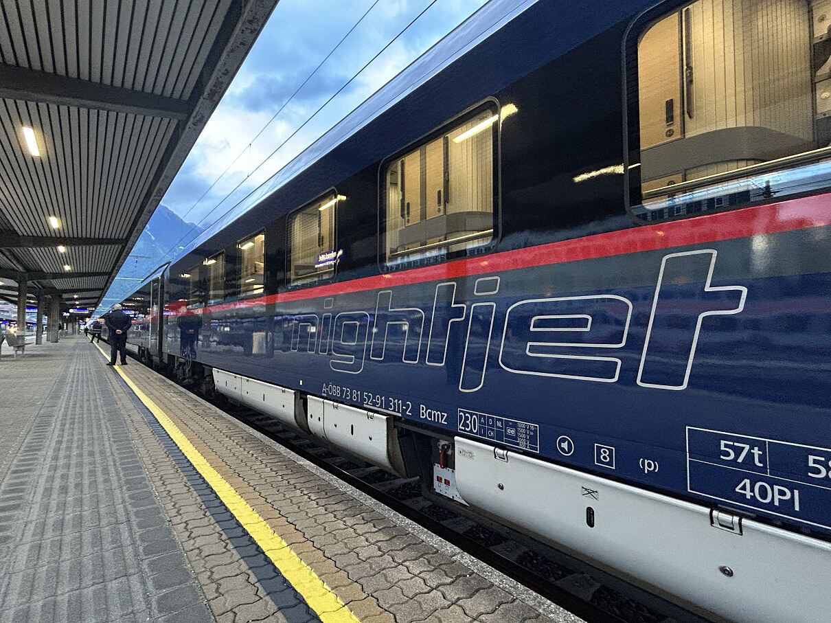 Nightjet der neuen Generation jetzt auch auf der Strecke Innsbruck-Amsterdam