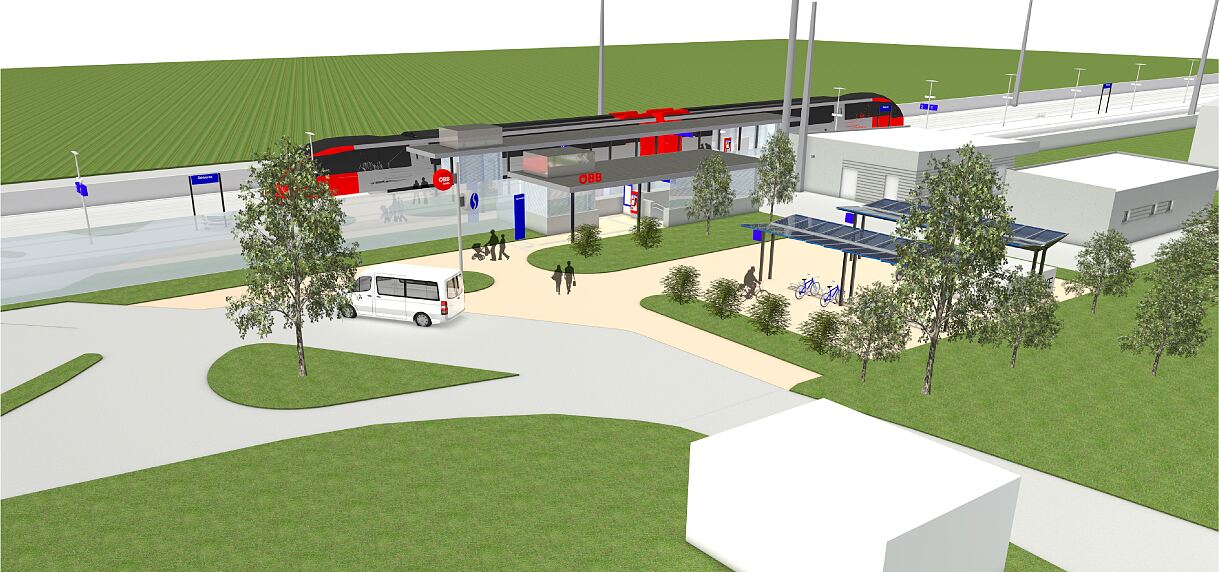 Visualisierung Bahnhof Schönwies
