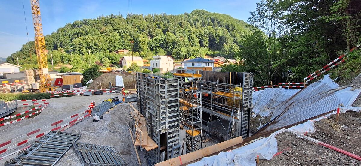 Baustelle Wiesenfeld-Schwarzenbach