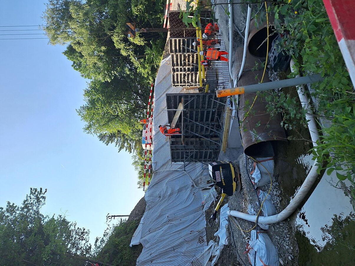 Baustelle Wiesenfeld-Schwarzenbach