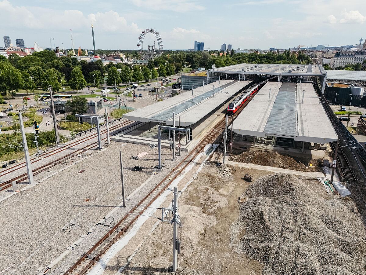 ÖBB-Infrastruktur AG Bauarbeiten Wien Praterstern Sommer 2025