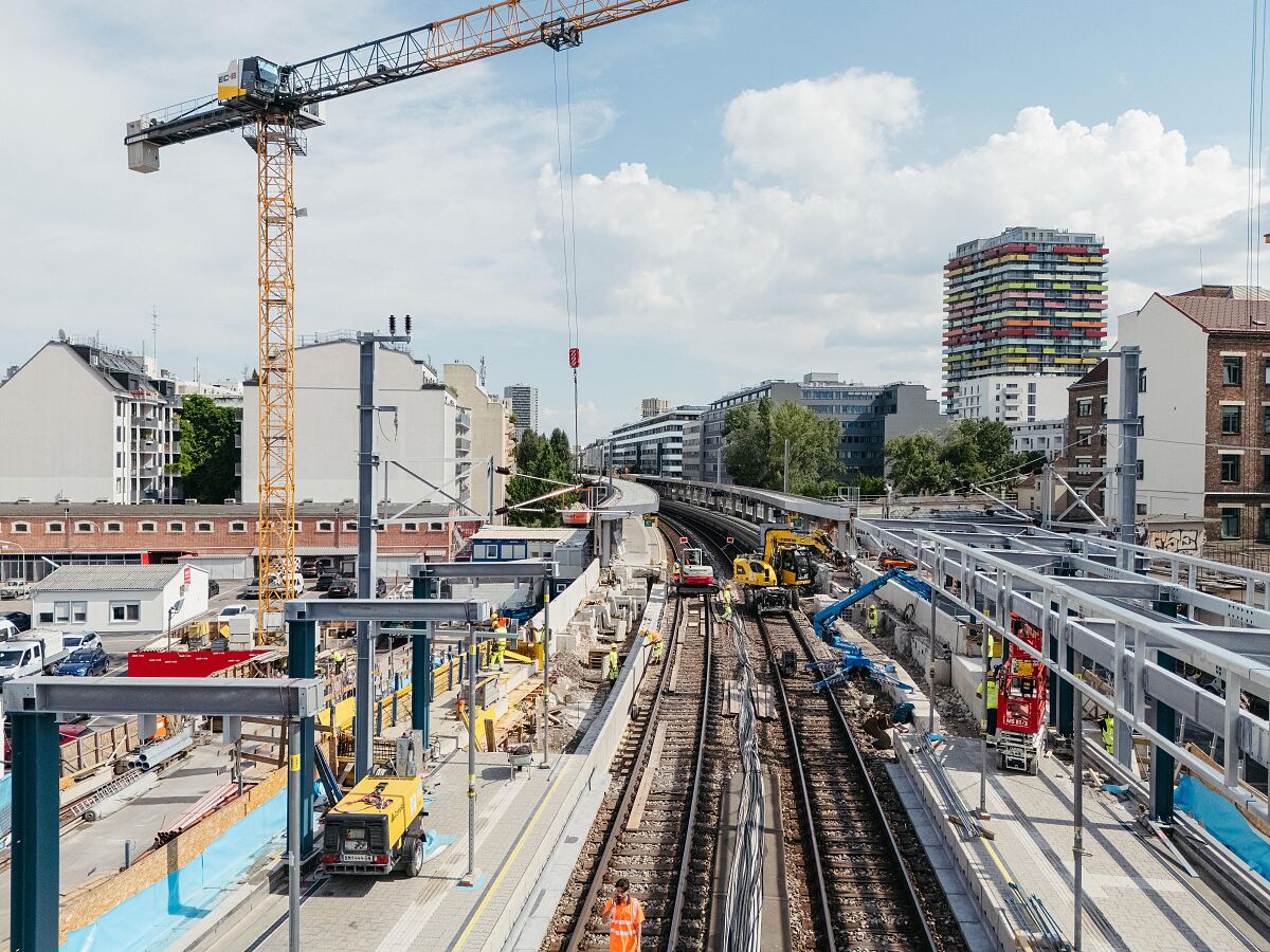 ÖBB-Infrastruktur AG Bauarbeiten Wien Traisengasse Sommer 2025