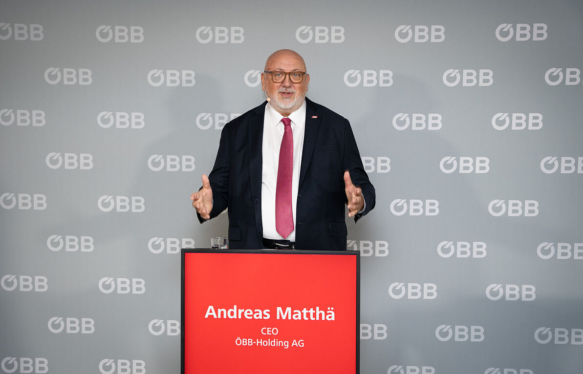 CEO Matthä bei der Fahrplan-Pressekonferenz