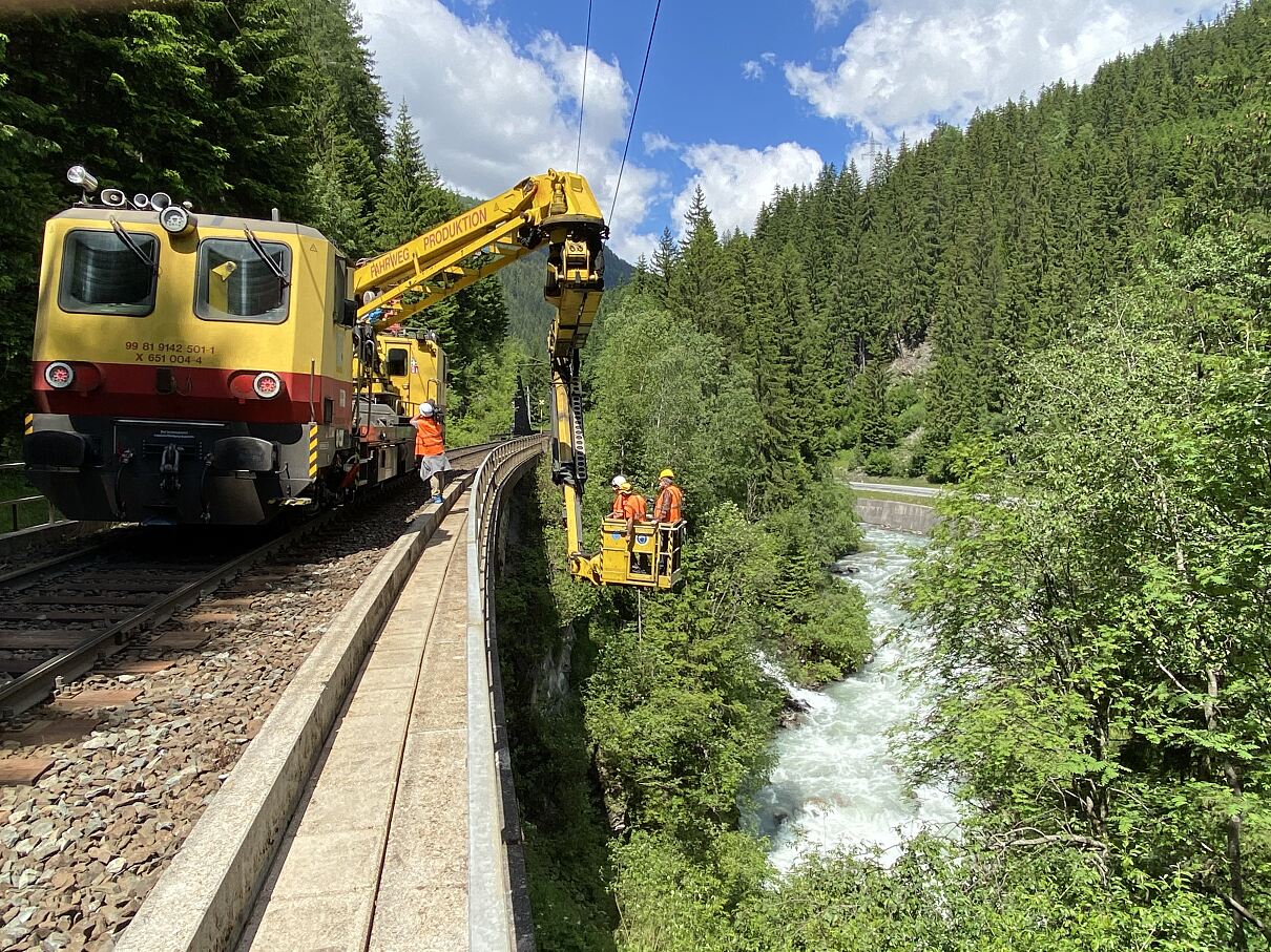 Brückeninspektion Arlbergbahnstrecke