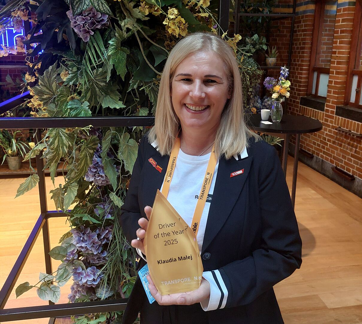 Train Driver of the Year Klaudia Malej