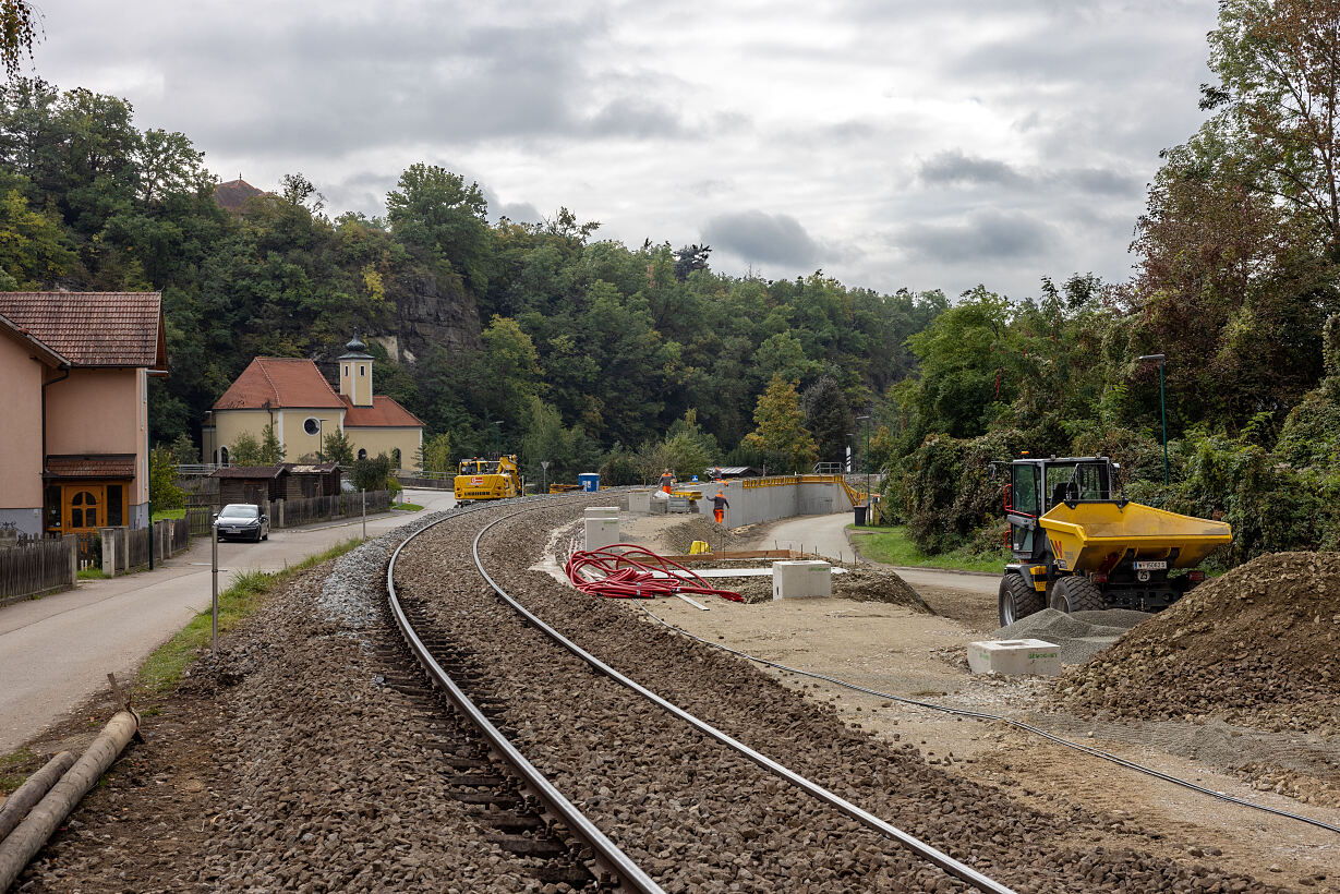 Umbauarbeiten Kamptalbahn, Hst. Kamegg