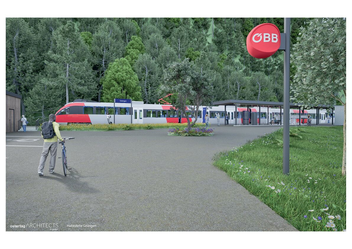 Modernisierung Haltestelle Gisingen (Visualisierung)