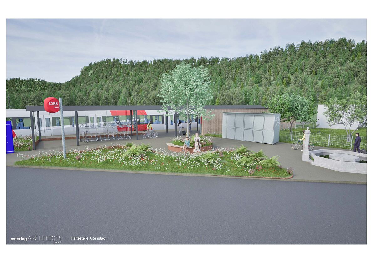 Modernisierung Haltestelle Altenstadt (Visualisierung)