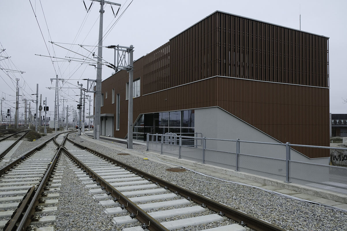 Die neue Abstellanlage in Floridsdorf