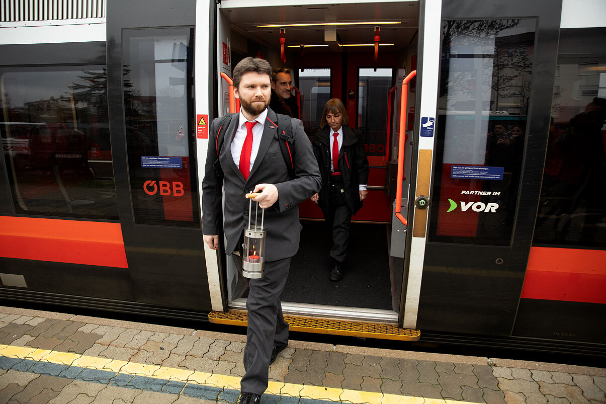 Ankunft Friedenslicht Bf. Eisenstadt