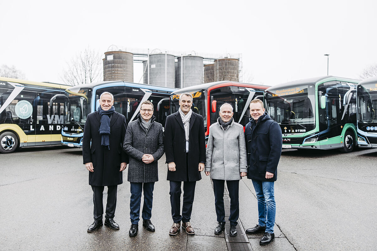 Neue E-Busse für Vorarlberg 